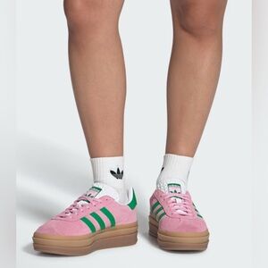 adidas Pink and Green Women's Sneakers